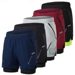 Men's Running Shorts Gym Shorts Sweat Shorts Pocket Elastic Waistband Shorts Outdoor Sports & Outdoor Athletic Quick Dry Lightweight Soft Marathon Running Workout Tailored Fit Sportswear Activewear