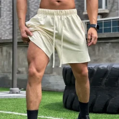 Men's Running Shorts Gym Shorts Sweat Shorts Pocket Elastic Waistband Shorts Outdoor Sports & Outdoor Athletic Quick Dry Lightweight Soft Marathon Running Workout Tailored Fit Sportswear Activewear