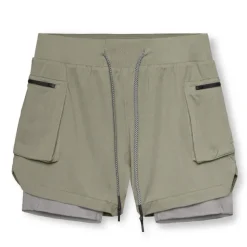 Men's Running Shorts Gym Shorts Drawstring 2 in 1 Shorts Athletic Athleisure Spandex Breathable Soft Quick Dry Yoga Fitness Gym Workout Sportswear Activewear Solid Colored Black Army Green Khaki