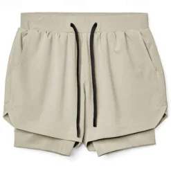 Men's Running Shorts Gym Shorts Sweat Shorts Pocket Drawstring 2 in 1 Elastic Waistband Shorts Outdoor Sports & Outdoor Athletic Breathable Quick Dry Lightweight Soft Marathon Running Workout