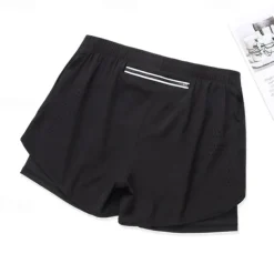 Men's Running Shorts Gym Shorts Sweat Shorts Pocket 2 in 1 Elastic Waistband Shorts Outdoor Sports & Outdoor Athletic Quick Dry Lightweight Soft Marathon Running Workout Tailored Fit Sportswear