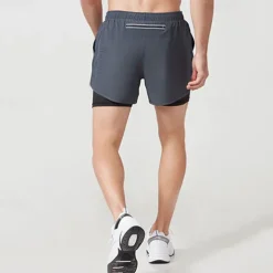 Men's Running Shorts Gym Shorts Sweat Shorts Pocket 2 in 1 Elastic Waistband Shorts Outdoor Sports & Outdoor Athletic Quick Dry Lightweight Soft Marathon Running Workout Tailored Fit Sportswear