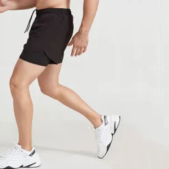 Men's Running Shorts Gym Shorts Sweat Shorts Pocket 2 in 1 Elastic Waistband Shorts Outdoor Sports & Outdoor Athletic Quick Dry Lightweight Soft Marathon Running Workout Tailored Fit Sportswear