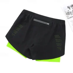 Men's Running Shorts Gym Shorts Sweat Shorts Pocket 2 in 1 Elastic Waistband Shorts Outdoor Sports & Outdoor Athletic Quick Dry Lightweight Soft Marathon Running Workout Tailored Fit Sportswear
