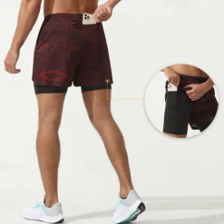 Men's Running Shorts Gym Shorts Sweat Shorts Pocket Drawstring Elastic Waistband Shorts Outdoor Sports & Outdoor Athletic Quick Dry Lightweight Soft Marathon Running Workout Tailored Fit Sportswear