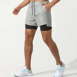 Men's Running Shorts Gym Shorts Sweat Shorts Pocket Drawstring Elastic Waistband Shorts Outdoor Sports & Outdoor Athletic Quick Dry Lightweight Soft Marathon Running Workout Tailored Fit Sportswear