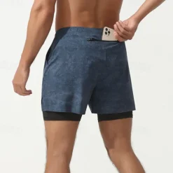 Men's Running Shorts Gym Shorts Sweat Shorts Pocket Drawstring Elastic Waistband Shorts Outdoor Sports & Outdoor Athletic Quick Dry Lightweight Soft Marathon Running Workout Tailored Fit Sportswear