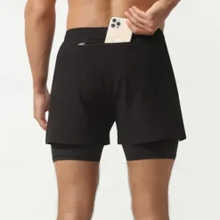 Men's Running Shorts Gym Shorts Sweat Shorts Pocket Drawstring Elastic Waistband Shorts Outdoor Sports & Outdoor Athletic Quick Dry Lightweight Soft Marathon Running Workout Tailored Fit Sportswear