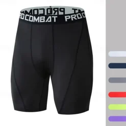 Men's Running Shorts Gym Shorts Elastic Waistband Shorts Outdoor Sports & Outdoor Athletic Breathable Quick Dry Soft Marathon Running Workout Tailored Fit Sportswear Activewear Color Block Black