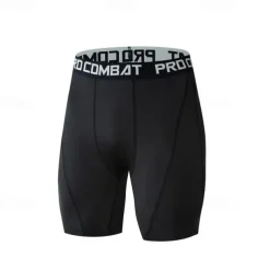 Men's Running Shorts Gym Shorts Elastic Waistband Shorts Outdoor Sports & Outdoor Athletic Breathable Quick Dry Soft Marathon Running Workout Tailored Fit Sportswear Activewear Color Block Black