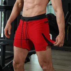 Men's Running Shorts Gym Shorts Sweat Shorts Zipper Pocket Elastic Waistband Shorts Outdoor Sports & Outdoor Athletic Quick Dry Lightweight Soft Marathon Running Workout Tailored Fit Sportswear