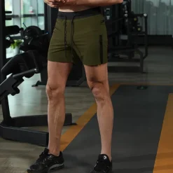 Men's Running Shorts Gym Shorts Sweat Shorts Zipper Pocket Elastic Waistband Shorts Outdoor Sports & Outdoor Athletic Quick Dry Lightweight Soft Marathon Running Workout Tailored Fit Sportswear