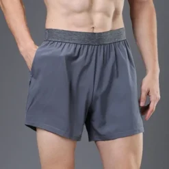 Men's Running Shorts Gym Shorts Sweat Shorts Pocket Elastic Waistband Shorts Outdoor Sports & Outdoor Athletic Quick Dry Lightweight Soft Marathon Running Workout Tailored Fit Sportswear Activewear