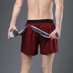 Men's Running Shorts Gym Shorts Sweat Shorts Pocket Elastic Waistband Shorts Outdoor Sports & Outdoor Athletic Quick Dry Lightweight Soft Marathon Running Workout Tailored Fit Sportswear Activewear