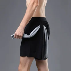 Men's Running Shorts Gym Shorts Sweat Shorts Pocket Elastic Waistband Shorts Outdoor Sports & Outdoor Athletic Quick Dry Lightweight Soft Marathon Running Workout Tailored Fit Sportswear Activewear