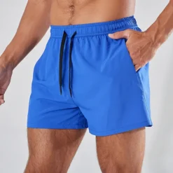 Men's Running Shorts Gym Shorts Sweat Shorts Pocket Elastic Waistband Shorts Outdoor Sports & Outdoor Athletic Quick Dry Lightweight Soft Marathon Running Workout Tailored Fit Sportswear Activewear