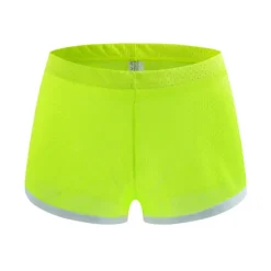 Men's Running Shorts Marathon One-third Shorts Mesh Stripe-Trim Bottoms Athletic Athleisure Breathable Quick Dry Soft Fitness Gym Workout Marathon Sportswear Activewear Stripes Green White Black