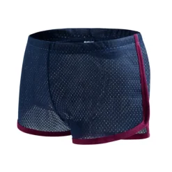 Men's Running Shorts Marathon One-third Shorts Mesh Stripe-Trim Bottoms Athletic Athleisure Breathable Quick Dry Soft Fitness Gym Workout Marathon Sportswear Activewear Stripes Green White Black