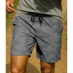 Men's Running Shorts Pocket Shorts Sports & Outdoor Casual Breathable Quick Dry Lightweight Tennis Golf Running Regular Fit Sportswear Activewear Camouflage Black Light Grey Gray