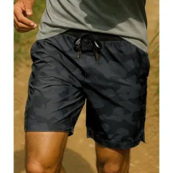 Men's Running Shorts Pocket Shorts Sports & Outdoor Casual Breathable Quick Dry Lightweight Tennis Golf Running Regular Fit Sportswear Activewear Camouflage Black Light Grey Gray