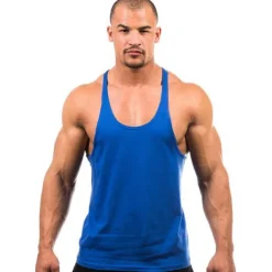 Men's Running Tank Top Workout Tank Vest / Gilet Summer Cotton Breathable Quick Dry Moisture Wicking Fitness Gym Workout Bodybuilding Sportswear Activewear Black White Yellow