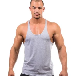 Men's Running Tank Top Workout Tank Vest / Gilet Summer Cotton Breathable Quick Dry Moisture Wicking Fitness Gym Workout Bodybuilding Sportswear Activewear Black White Yellow