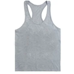 Men's Running Tank Top Workout Tank Vest / Gilet Summer Cotton Breathable Quick Dry Moisture Wicking Fitness Gym Workout Bodybuilding Sportswear Activewear Black White Yellow