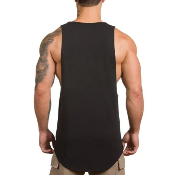 Men's Running Tank Top Workout Tank Sleeveless Vest / Gilet Summer Cotton Breathable Quick Dry Yoga Fitness Running Sportswear Activewear Black White Green