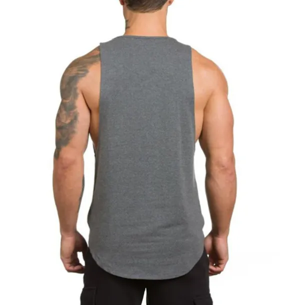 Men's Running Tank Top Workout Tank Sleeveless Vest / Gilet Summer Cotton Breathable Quick Dry Yoga Fitness Running Sportswear Activewear Black White Green