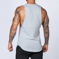 Men's Running Tank Top Workout Tank Sleeveless Tee Tshirt Athletic Cotton Breathable Moisture Wicking Soft Gym Workout Running Active Training Sportswear Activewear Black White Army Green