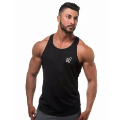 Men's Running Tank Top Workout Tank Sleeveless Top Cotton Breathable Soft Quick Dry Fitness Gym Workout Active Training Sportswear Activewear Solid Colored Black Red Blue