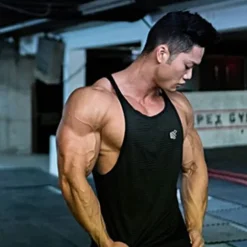 Men's Running Tank Top Workout Tank Sleeveless Top Cotton Breathable Soft Quick Dry Fitness Gym Workout Active Training Sportswear Activewear Solid Colored Black Red Blue