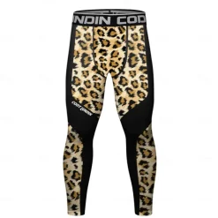 Men's Running Tights Leggings Compression Tights Leggings Patchwork Base Layer Outdoor Sports & Outdoor Athletic Fall Quick Dry Soft Compression Sweat wicking Power Flex Marathon Running Workout