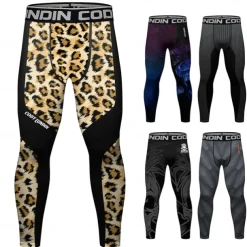 Men's Running Tights Leggings Compression Tights Leggings Patchwork Base Layer Outdoor Sports & Outdoor Athletic Fall Quick Dry Soft Compression Sweat wicking Power Flex Marathon Running Workout