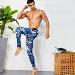 Men's Running Tights Leggings Base Layer Bottoms Yoga Sports & Outdoor Athletic Spring Breathable Moisture Wicking Soft Compression Fitness Gym Workout Running Skinny Sportswear Activewear Optical