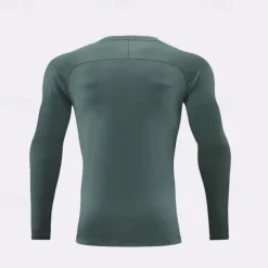 Men's Running T-Shirt Long Sleeve Tee Tshirt Casual Athleisure Breathable Quick Dry Soft Gym Workout Running Walking Sportswear Activewear Solid Colored Dark Grey Black White