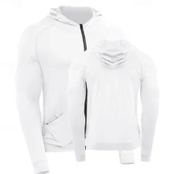 Men's Running T-Shirt Long Sleeve Tee Tshirt Casual Athleisure Fall Breathable Quick Dry Gym Workout Running Walking Sportswear Activewear Solid Colored Black White Dark Navy