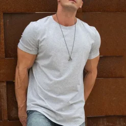 Men's Running T-Shirt Short Sleeve Tee Tshirt Casual Athleisure Breathable Quick Dry Soft Gym Workout Running Walking Sportswear Activewear Solid Colored Black White Yellow