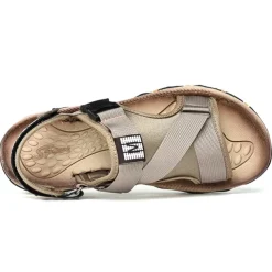 Men's Sandals Leather Sandals Beach Slippers Outdoor Hiking Sandals Sports Sandals Casual Beach Outdoor Daily Canvas Breathable Buckle Black Brown Khaki Summer Spring