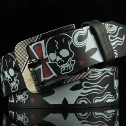 Men's Sashes Belt Men's belt Waist Belt Black White PU Leather Alloy Modern Contemporary Solid / Plain Color Daily Wear Vacation Casual Daily