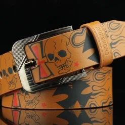 Men's Sashes Belt Men's belt Waist Belt Black White PU Leather Alloy Modern Contemporary Solid / Plain Color Daily Wear Vacation Casual Daily