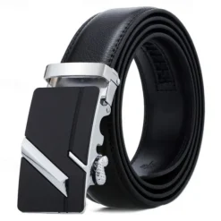 Men's Sashes Belt Men's belt Waist Belt Silver Wine Red PU Leather Alloy Modern Contemporary Solid / Plain Color Daily Wear Vacation Casual Daily