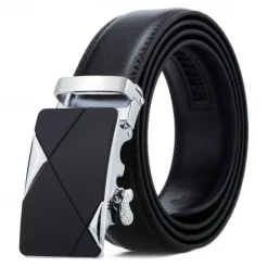 Men's Sashes Belt Men's belt Waist Belt Silver Wine Red PU Leather Alloy Modern Contemporary Solid / Plain Color Daily Wear Vacation Casual Daily