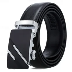 Men's Sashes Belt Men's belt Waist Belt Silver Wine Red PU Leather Alloy Modern Contemporary Solid / Plain Color Daily Wear Vacation Casual Daily