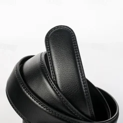 Men's Sashes Belt Men's belt Waist Belt Silver Wine Red PU Leather Alloy Modern Contemporary Solid / Plain Color Daily Wear Vacation Casual Daily