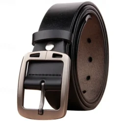 Men's Sashes Belt Men's belt Waist Belt Black Coffee Cowhide Alloy Modern Contemporary Solid / Plain Color Daily Wear Vacation Casual Daily