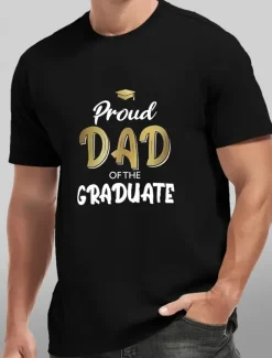 Men's Senior Tee Grad Tee Graduation Tee Tee Short Sleeve Crewneck Spring & Summer Letter Print Fashion Designer Print Vacation Street Going out White Black Grey Top Tee for Men