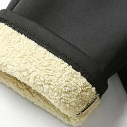 Men's Sherpa Fleece Pants Sweatpants Joggers Winter Pants Pocket Letter Warm Daily Leisure Sports Going out Streetwear Casual Black Black Straight Leg Micro-elastic