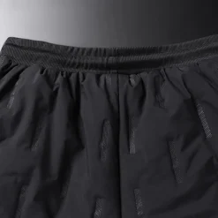 Men's Sherpa Fleece Pants Sweatpants Joggers Trousers Pocket Drawstring Elastic Waist Plain Comfort Warm Sports Outdoor Daily Fashion Casual Black 1# Black Micro-elastic