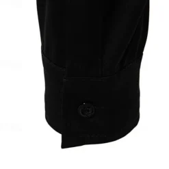 Men's Shirt Casual Shirt Tuxedo Shirts Bronzing Date Casual Daily Black White Blue Long Sleeve Lapel Spring & Fall Clothing Apparel